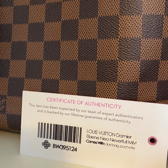Louis Vuitton Neverfull MM - Damier Ebene Purse + Wristlet - Picture 2 of 11